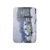 Alfred Sisley - Place Chenil in Marly, Snow Effect バスマット (正面縦)
