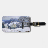 Alfred Sisley - Place Chenil in Marly, Snow Effect ラゲッジタグ (正面横)