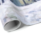 Alfred Sisley - Place Chenil in Marly, Snow Effect ラッピングペーパー (ロールコーナー)