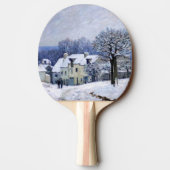 Alfred Sisley - Place Chenil in Marly, Snow Effect 卓球ラケット (裏面)