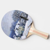 Alfred Sisley - Place Chenil in Marly, Snow Effect 卓球ラケット (横)