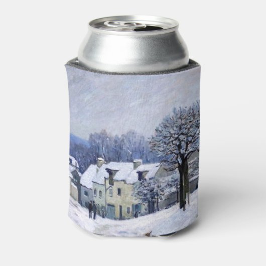 Alfred Sisley - Place Chenil in Marly, Snow Effect 缶クーラー (缶裏面)