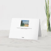 Alfred Sisley - Sahurs Meadows in Morning Sun カード (裏面)