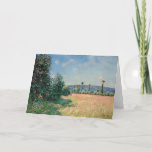 Alfred Sisley - Sahurs Meadows in Morning Sun カード