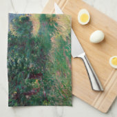 Alfred Sisley - Sahurs Meadows in Morning Sun キッチンタオル (四つ折り)