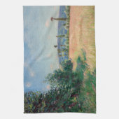 Alfred Sisley - Sahurs Meadows in Morning Sun キッチンタオル (縦)