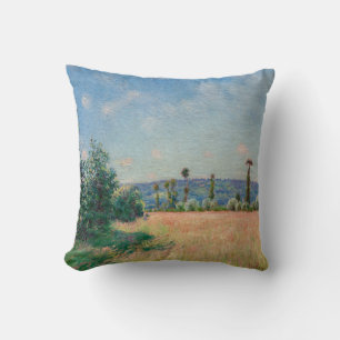Alfred Sisley - Sahurs Meadows in Morning Sun クッション