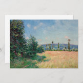 Alfred Sisley - Sahurs Meadows in Morning Sun サンキューカード (正面/裏面)