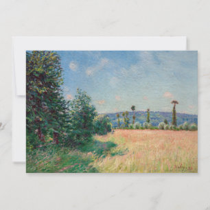Alfred Sisley - Sahurs Meadows in Morning Sun サンキューカード