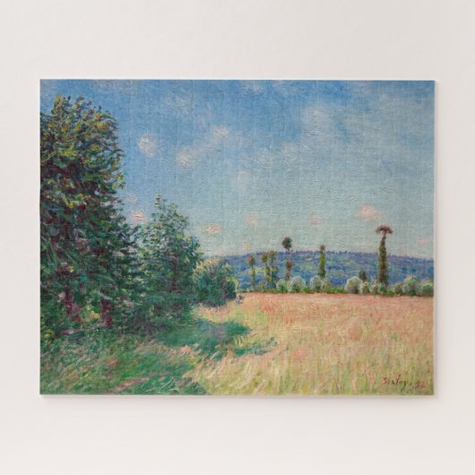 Alfred Sisley - Sahurs Meadows in Morning Sun ジグソーパズル (横)