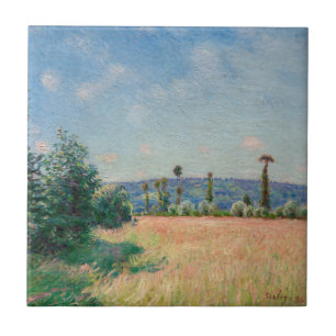 Alfred Sisley - Sahurs Meadows in Morning Sun タイル