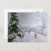 ALFRED SISLEY - SNOW AT LOUVECIENNES ポストカード (正面/裏面)