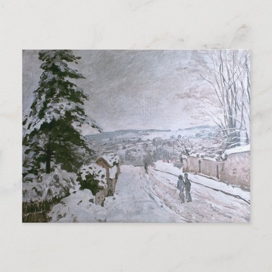 ALFRED SISLEY - SNOW AT LOUVECIENNES ポストカード (正面)