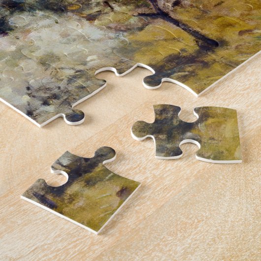 Alfred Sisley - Terrace at Saint-Germain, Spring ジグソーパズル (側面)