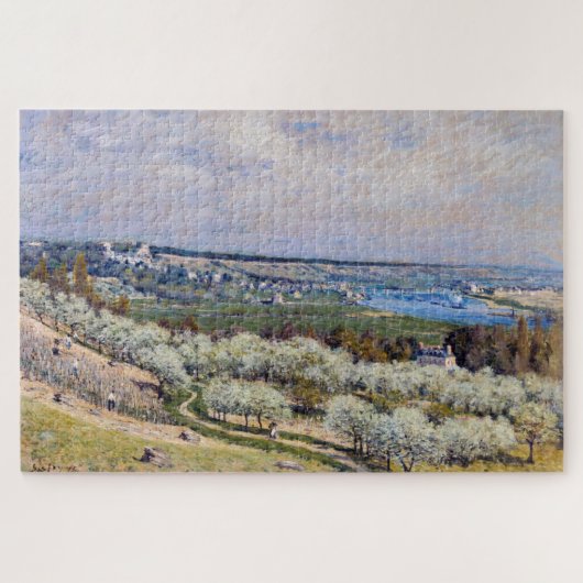 Alfred Sisley - Terrace at Saint-Germain, Spring ジグソーパズル (横)