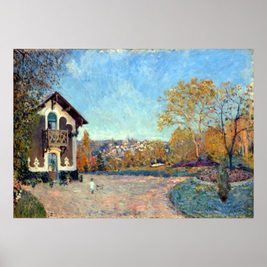 Alfred Sisley View of Marly-le-Roi from Coeur-Vola ポスター (正面)