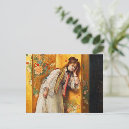 Alfred Stevensの好奇心 ポストカード (スタンド正面)