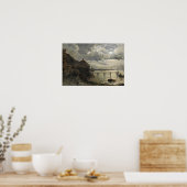 Alfred Wahlberg – 月明かり、Fjallbacka ポスター (キッチン)