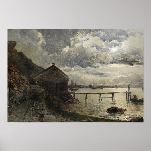 Alfred Wahlberg – 月明かり、Fjallbacka ポスター (正面)