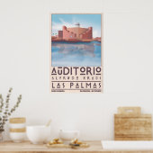 Alfredo Kraus Auditorium Print Contemporary Travel ポスター (キッチン)