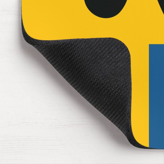 Älg / Moose med Svenska flaggan マウスパッド (コーナー)