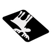 Älg / Moose, vit マグネット (右側)