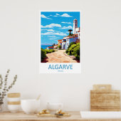 Algarve Park Vintage National Ski Travel Poster ポスター (キッチン)