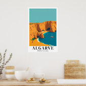Algarve Portugal Beach Vintage Travel Art ポスター (キッチン)