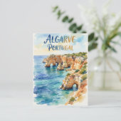 Algarve Portugal water color ポストカード (スタンド正面)