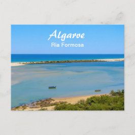 Algarve Ria Formosa Seascape in Portugal ポストカード