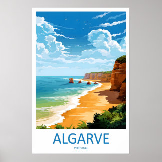 Algarve Ski Travel Vintage Park National Poster ポスター