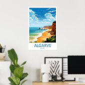 Algarve Ski Travel Vintage Park National Poster ポスター (ホームオフィス)