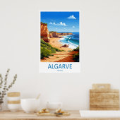 Algarve Travel Vintage Poster National Ski Park ポスター (キッチン)