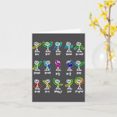 Algebra Dance Funny Graph Figures Math  カード (黄色い花)