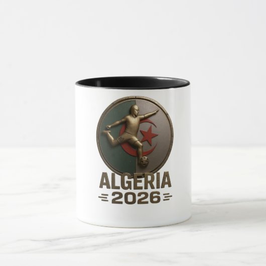 Algeria 2026 Football Emblem マグカップ (中央)