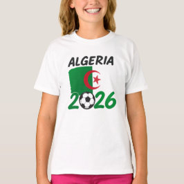 Algeria 2026 Soccer Fan Design with Crescent Star  Tシャツ
