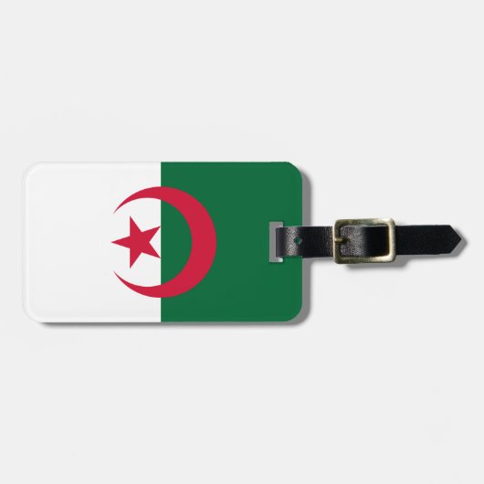 Algeria Flag ラゲッジタグ (正面横)