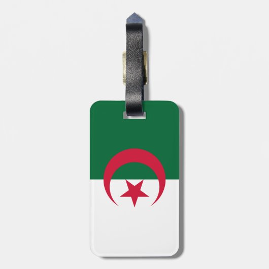 Algeria Flag ラゲッジタグ (裏面縦)