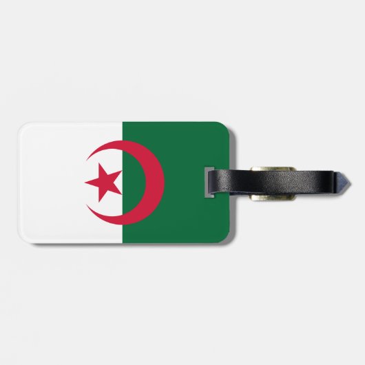 Algeria Flag ラゲッジタグ (裏面横)