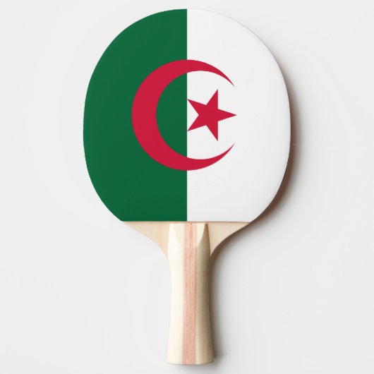 Algeria Flag 卓球ラケット (正面)
