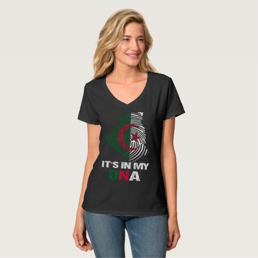 Algeria Flag Algeria  It s In My DNA  2 Tシャツ (正面フル)
