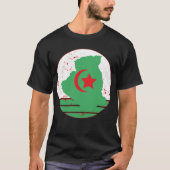 Algeria Flag & Map Tシャツ (正面)