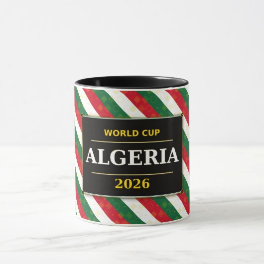 Algeria Football Fan 2026 with Stunning Patterns マグカップ (中央)