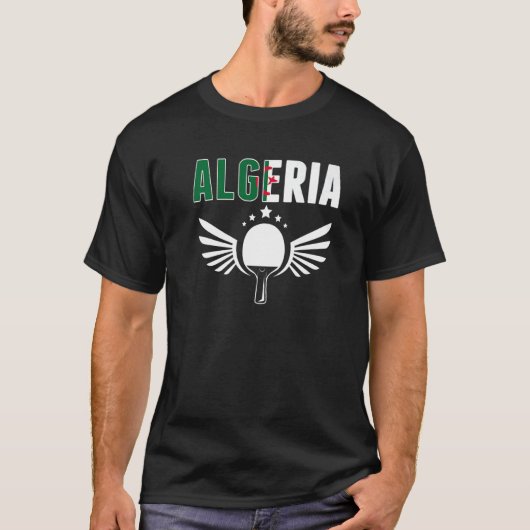 Algeria Ping Pong   Algerian Table Tennis Supporte Tシャツ (正面)