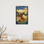 Algeria Travel Poster Africa Art African Print ポスター (キッチン)