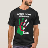 Algerian Flag Printed Palm Tシャツ (正面)