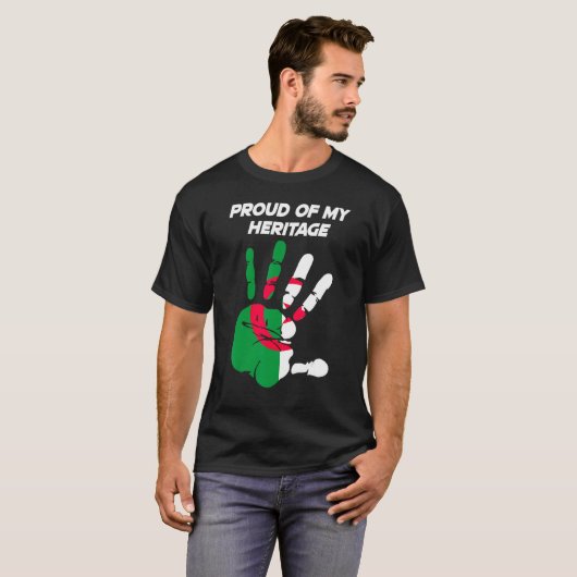 Algerian Flag Printed Palm Tシャツ (正面フル)