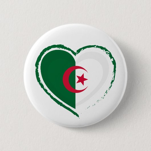 Algerian pride - For real Algerians! 缶バッジ (正面)