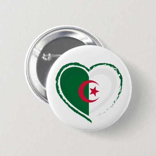 Algerian pride - For real Algerians! 缶バッジ (正面&裏面)