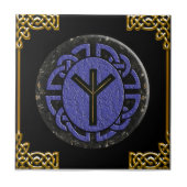 "algiz"のより古いfuthark タイル (正面)